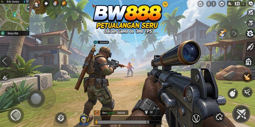 Screenshot gameplay BW888 menunjukkan aksi pertarungan yang seru.