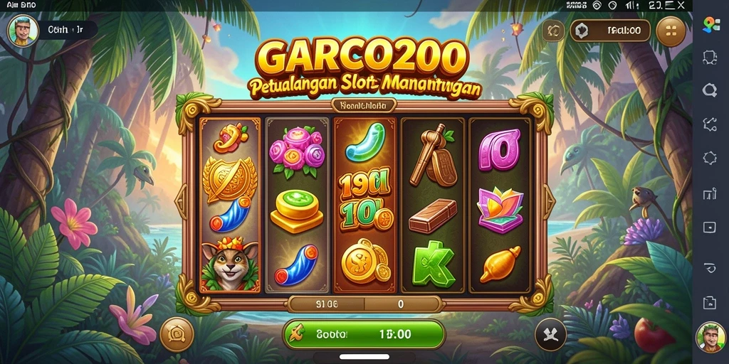 Screenshot permainan GARCO200 menampilkan grafik Slot yang memikat.