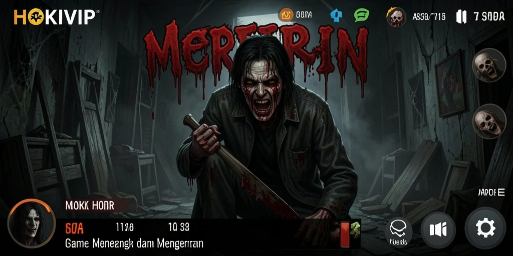 Screenshot menunjukkan momen mencekam dalam gameplay HOKIVIP.