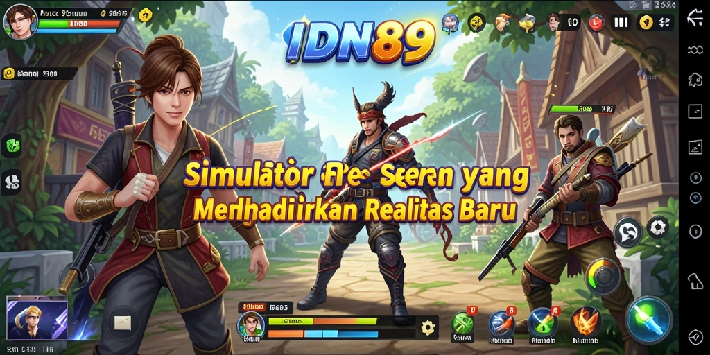 Tampilan gameplay interaktif dalam IDN89 yang menyenangkan.