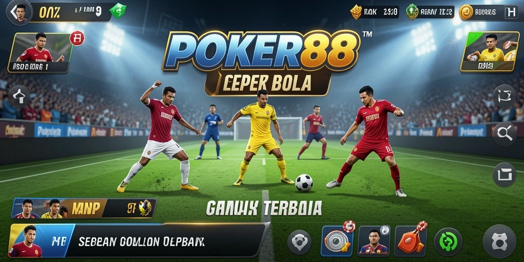 Tampilan menarik dalam gameplay sepak bola POKER88