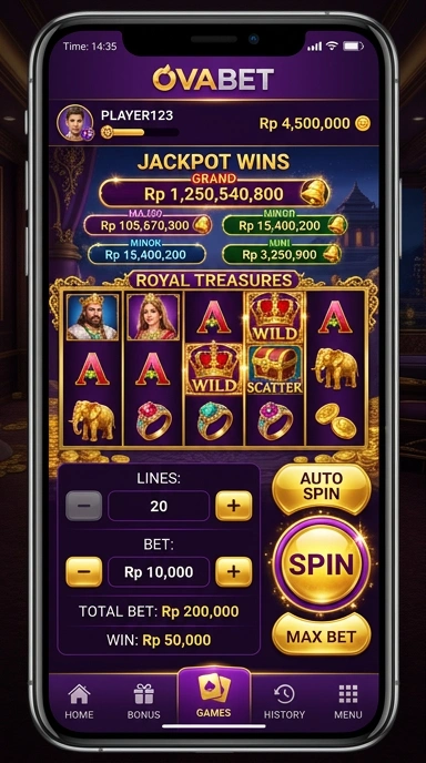 Screenshot proses pengunduhan aplikasi di ovabet yang mudah diikuti.